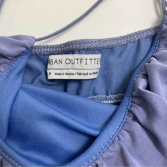 URBAN OUTFITTERS periwinkle ruched back cropped tank - Picture 2 of 3